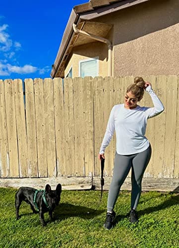 baleaf Women's Sun Shirts UPF 50+ Long Sleeve Hiking Tops Lightweight Quick Dry UV Protection Outdoor Clothing White S - Image 5