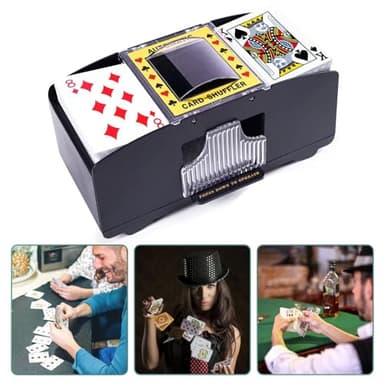 Rareidel Automatic Card Shuffler 2 Deck, Battery Operated Card Dealer Machine, Electric Casino Card Shuffler for UNO, Blackjack, Texas Hold'em, Home Card Games - Image 2