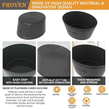 FROVEN 4-4.5 Quart Silicone Slow Cooker Liners Oval – Thickened, Weighted & Sturdy Reusable Crockpot Inserts. Leakproof, Dishwasher Safe, Compatible with Most 4QT to 4.5QT Crock Pot Slow Cookers. - Image 4