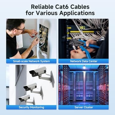 Cable Matters [UL Listed] 10Gbps in-Wall (CM) Rated 23AWG Bare Copper Cat 6 Cable - 500ft, Solid, UTP Cat6 Bulk Ethernet Cable, Cat6 Ethernet Cord, Blue - Image 8