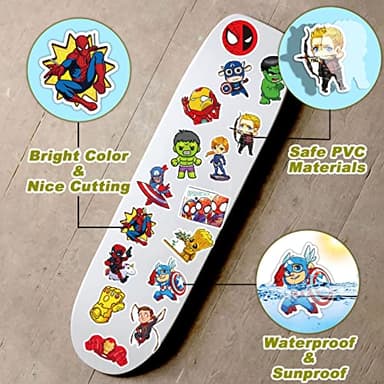 200PCS Cool Character Stickers for Water Bottles Skateboard Luggage Laptop Bumper Waterproof Vinyl Stickers Bulk for Boys Teens Adults - Image 3