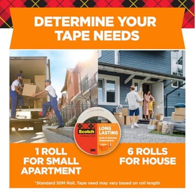 Scotch® Storage Packaging Tape, 1.88 in 54.6 yd (48 mm x 50 m) - Image 5