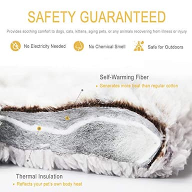 Self Heating Cat Pad Self Warming Cat Bed 22" x 17" Thermal Mat Extra Warm Pet Mat for Outdoor and Indoor Large Kittens Small Puppy Pets - Image 3