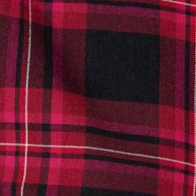 Amazon Essentials Women's Regular-Fit Long-Sleeve Lightweight Plaid Flannel Shirt, Black Pink Chelsea Tartan, XX-Large - Image 7