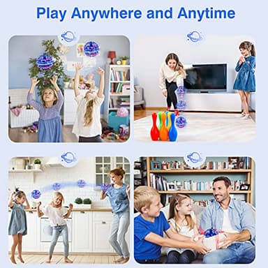 Ciniffo Flying Orb Ball 2025, Hand Controlled Boomerang Spinner Mini Drone Cosmic Globe Toy, Cool Toys Gift for 6 7 8 9 10+ Year Old Boys Girls Teens Outdoor Toys(Blue) - Image 6
