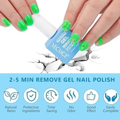 Gel Polish Remover for Nails (3Pack), Nail Polish Remover Tools Quick & Easy Remove Gel Polishs in 3-5 Minutes at Home, Don't Hurt Nails - Image 6
