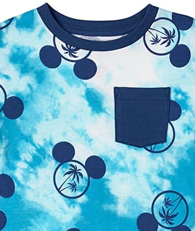 Amazon Essentials Disney | Marvel | Star Wars Toddler Boys' Short-Sleeve T-Shirts (Previously Spotted Zebra), Pack of 4, Mickey/Beach, 2T - Image 3