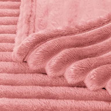 BEDELITE Baby Blankets for Boys Girls 30"x 40" - 3D Ribbed Jacquard Cute Fuzzy Fleece Blanket, Warm and Breathable Soft Cozy Infant Toddler Blanket for Newborn All Seasons Suitable, Pink - Image 6
