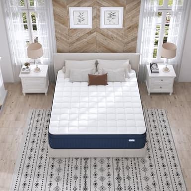 SUAYEA Full Size Mattress, 10 Inch Full Mattress in a Box, Medium Firm Motion Isolation with Gel Memory Foam and Pocket Spring, Strong Edge Support - Image 5