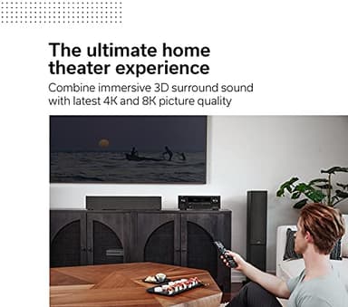 Denon AVR-X1700H 7.2ch 8K Home Theater Receiver with 3D Audio, Voice Control, and HEOS Built-in (Renewed) - Image 2