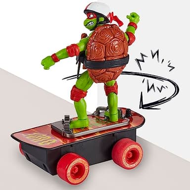 Teenage Mutant Ninja Turtles: Mutant Mayhem Raphael on a Skateboard with Accessories by Playmates Toys - Amazon Exclusive - Image 5