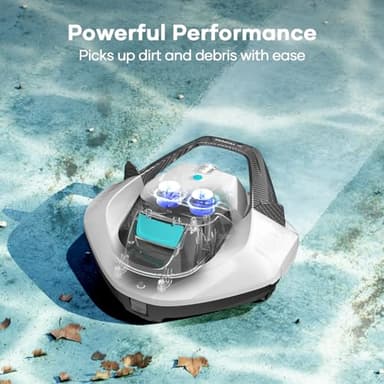 (Renewed) AIPER Cordless Robotic Pool Cleaner, Pool Vacuum with Self-Parking Technology, Portable, Ideal for Above-Ground Flat Pool up to 40 Feet - Image 2