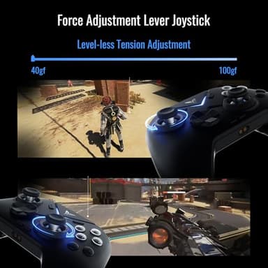 FLYDIGI Vader 4 Pro PC Controller Force Adjustment Lever Joystick, Hall & Micro Triggers, 1000Hz Report Rate, 4-Motor Stereo Vibration, 800mAh, Multi-Platform for PC/NS/Android/TV (No Xbox/PS) - Image 2