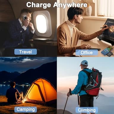 Magnetic Portable Charger, Power Bank 10000mAh with PD 20w Fast Charging, USB C in&Out Battery Pack, Compatible with Mag-Safe for iPhone 13/14/15/16/17 Pro/Pro Max Series, Samsung, Android, and More - Image 7