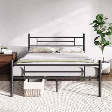 Novilla Full Size Bed Frame with Headboard and Footboard, 14 Inch Metal Platform Bed Frame, Under Bed Storage, Strong Metal Slats Support, Mattress Foundation No Box Spring Needed - Image 3