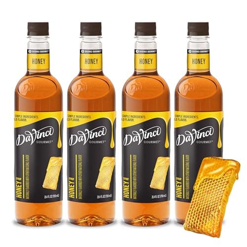 DaVinci Gourmet Honey Syrup, 25.4 Fluid Ounces (Pack of 4) - Image 1