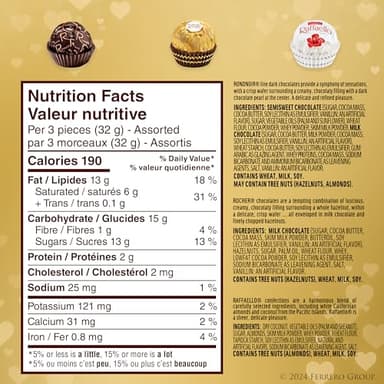 Ferrero Collection, 16 Count, Assorted Hazelnut, Chocolate and Coconut, Valentine's Chocolate Heart Gift Box, 6.2 oz - Image 2