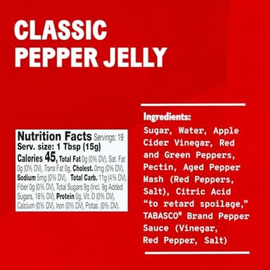 TABASCO Brand Classic Pepper Jelly, Glass Jar, Versatile, Mild & Sweet Red Pepper Jelly, Perfect for Charcuterie & Appetizers, Great with Smoked Cheese, Meat, Crackers & More, 10 Oz (Pack of 1) - Image 4