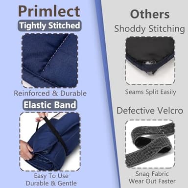 Primlect Toddler Nap Mat with Removable Pillow and Fleece Blanket, Extra Large 55''x35'' Sleeping Bag, Washable, Light, Easy to Roll up, Perfect for Daycare, Preschool, Kindergarten, Travel - Image 4