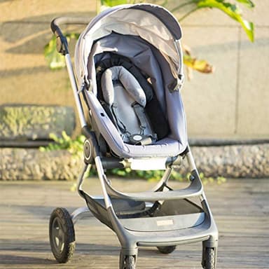 COOLBEBE Upgraded 3-in-1 Babybody Support for Newborn Infant Toddler - Extra Soft Car Seat Insert Cushion Pad, Perfect for Carseats, Strollers, Swings, Black - Image 6