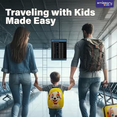 emissary Kids Luggage Set With Wheels For Boys Girls, Toddler 16’’ Hardside Suitcases With Backpack, Puppy Kids Carry on Luggage Set, Children Rolling Suitecase Airline Approved - Image 6