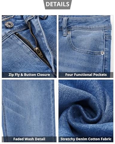 GRAPENT Business Casual Women's Work Pants Western Outfit Tall Jeans Lapis Long Size L 12 14 - Image 4