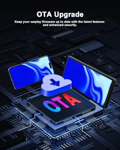 Avylet 8.1'' Wireless Apple Carplay Screen for Car, Android Auto with Backup Camera, Portable Car Stereo Touchscreen with OTA/GPS Navigation/Mirror Link/Voice Control/Bluetooth/AUX/FM/WiFi - Image 7