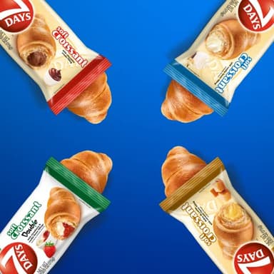 7Days Soft Croissant Variety Pack (24 Count), 6 Chocolate, 6 Vanilla, 6 Strawberry Vanilla, 6 Caramel, Breakfast Pastry, Individually Wrapped On The Go Snack (Pack of 24) - Image 5