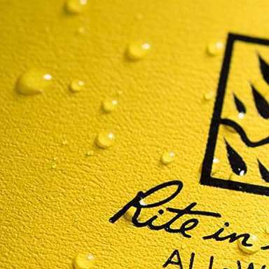 Rite in the Rain Weatherproof Hard Cover Notebook, 8.75" x 11.25", Yellow Cover, Universal Pattern (No. 370F-MX) - Image 5