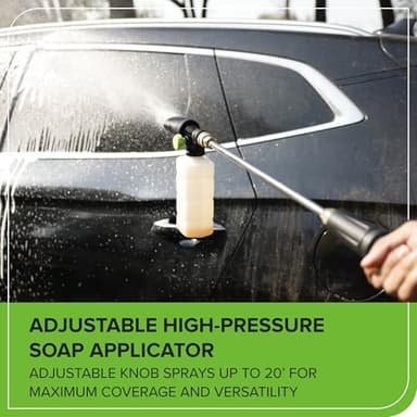 Greenworks 2100 PSI (SGS Certified) 1.2 GPM 13Amp Compact Electric Pressure Washer Telescoping Handle Power Washer for Cars, Driveways, Patios, Patio Furniture & Around Pools - Image 8