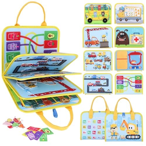 VisionX Toddler Felt Busy Book Portable Interactive Educational Toy for Endless Fun and Learning - Image 1