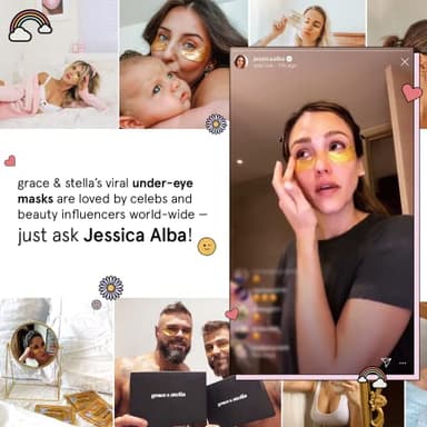 grace & stella Award Winning Under Eye Mask - Travel Essentials - Birthday Gifts for Women - Gel Eye Patches for Dark Circles, Puffy Eyes, Wrinkles, Undereye Bags - Vegan - Self Care (24 Pairs, Gold) - Image 5