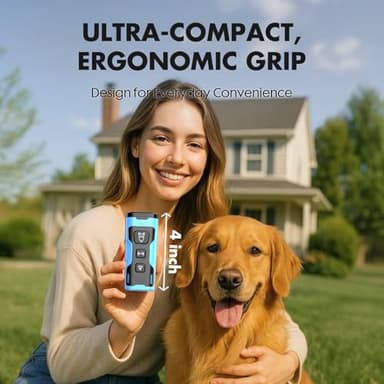 YUYQA Dog Bark Deterrent Device- 3X Ultrasonic Anti Barking,6 Training Modes 23 FT Range–Barks No More Indoors Outdoors Behavior Correct Rechargeable,Compact,Safe, Humane Training for Dogs - Image 7