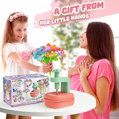 beefunni Flower Bouquet Craft Kit, DIY Arts and Crafts Toys for Kids Ages 4-8, Educational Flower-Making Activity Toy Set for Toddler and Kids, Birthday Gift for 4 5 6 7 8+ Year Old Girls and Boys - Image 3