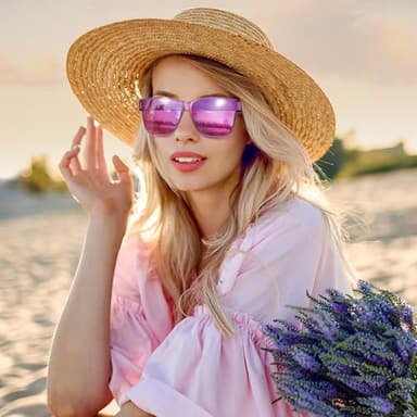 URUMQI Polarized Sunglasses Fit Over Glasses for Men Women, Oversized Square Sun Glasses UV400 Protection Shades - Image 2