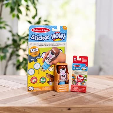 Melissa & Doug Sticker Wow!™ Dog Bundle: 24-Page Activity Book, Refillable Sticker Stamper, Mini Pad, 500 Stickers, Arts and Crafts for Kids Ages 3+ - Image 9