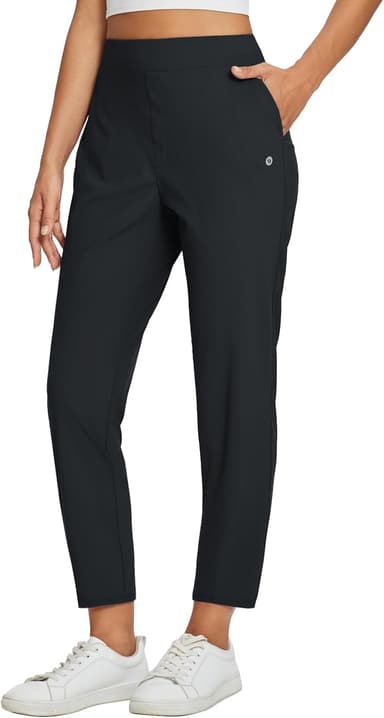 baleaf Womens Travel Pants Lightweight Stretch with Zipper Pockets Petite Ankle Dressy Golf Work Business Casual Slacks - Image 2