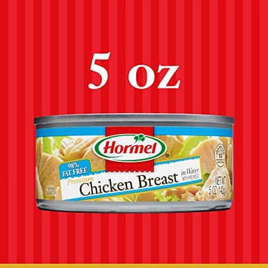 Hormel Premium Chicken Breast in Water with Rib Meat, 98% Fat Free, 5-Ounce Cans (Pack of 12) - Image 10