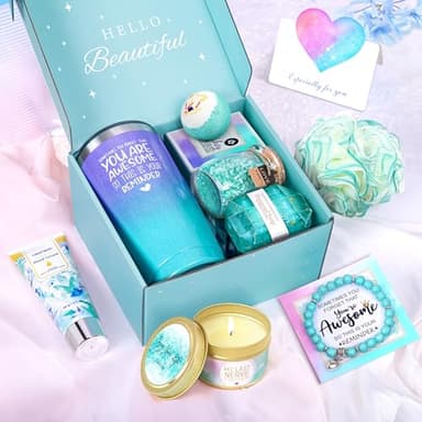 Birthday Gifts for Women, Gifts for Women, Mom, Wife, Girlfriend, Sister, Friends, Her, Relaxing Spa Gifts Basket Self Care Gifts, Christmas, Valentine's Day, Mother's Day Gifts - Image 2