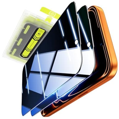 WSKEN for iPhone 17 Pro Max Privacy Screen Protector - [25° Anti-Spy] [Auto-Dust Removal] [Top 9H+ Tempered Glass] 12FT Shatterproof Military Grade Flim Easy Install Case Friendly, 2 Pack - Image 1