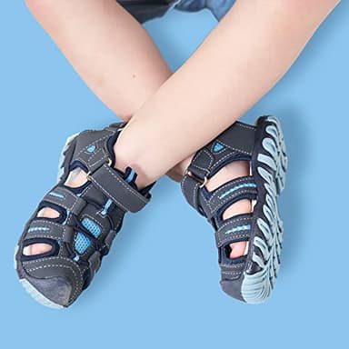 Blikcon Boys Girls Sandals Close Toe Outdoor Soft Sole Summer Sandals (Toddler/Little Kid) - Image 7
