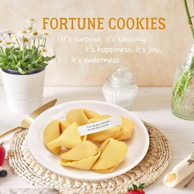 Soeos Fortune Cookies, Fortune Cookies Individually Wrapped Bulk, Approx 100 Cookies, Individually Packed Crisp Cookies with Fun, Traditional Chinese New Year Fortune Cookie, 16 Ounce (1 Pack) - Image 4