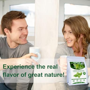 TEARELAE - Lemon Balm Tea Bag - 1.5g X 50 Count - Pure Natural Dried Lemon Balm Herb - Premium Lemon Balm Leaf for Calming and Digestion Support - Caffeine-free - Non-GMO - Image 6