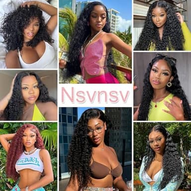 Nsvnsv 13x6 Deep Wave Lace Front Wigs Human Hair HD Full Lace Frontal Wigs Pre Plucked Bleached Knots 180% Density Deep Curly Human Hair Wig Natural Color 32Inch - Image 8