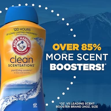 ARM & HAMMER Clean Scentsations In-Wash Scent Booster, Laundry Scent Booster Purifying Waters scent, 45 Oz - Image 5