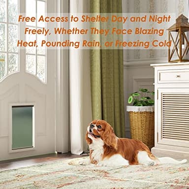 Dog Door Replacement Flaps with Screw, Medium Pet Door Replacement Flap Compatible with PetSafe Freedom PAC11-11038, Weather-Proof & No Warped for Medium Dogs, Cat Doggie Flaps,12 7/8'' × 8 1/8'' - Image 5