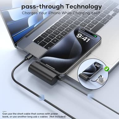 5000mAh Mini Portable Charger Compatible with iPhone 14/13/12/11/XR/XS/X/8/7/6, MFi Certified Ultra-Compact 20W PD Fast Charging Power Bank Mini Cute Battery Pack (2Pack) - Image 6