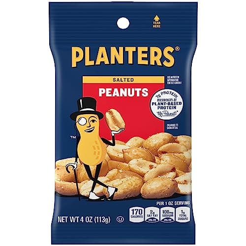 Planters Salted Peanuts, 4 Ounce (Pack of 12) - Image 1