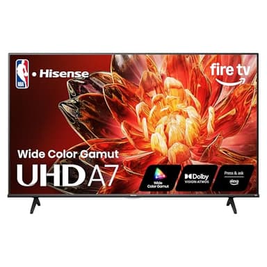 Hisense 50" Class A7 Series (50A7NF,2025 Model) 4K UHD Smart Fire TV, Voice Remote with Alexa, Wide Color Gamut, HDR10+, Dolby Vision, Dolby Atmos, Game Mode, ALLM, Stream Live TV Without Cable - Image 1