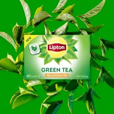 Lipton Decaf Green Tea Bags, Unsweetened Iced or Hot Tea Bags, 240 Total Tea Bags (40ct - Pack of 6) - Image 6